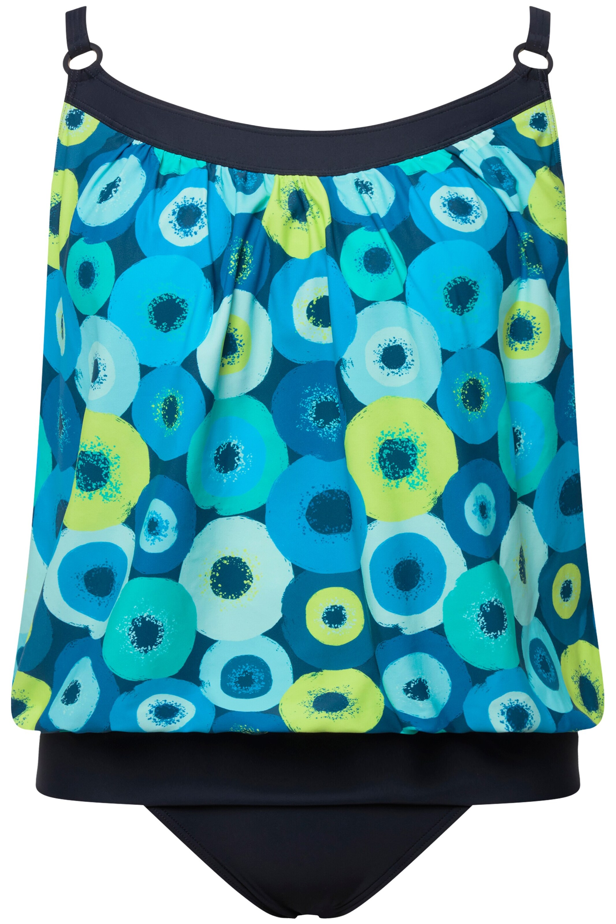 Ulla Popken Badeanzug in Blau: Vorderseite