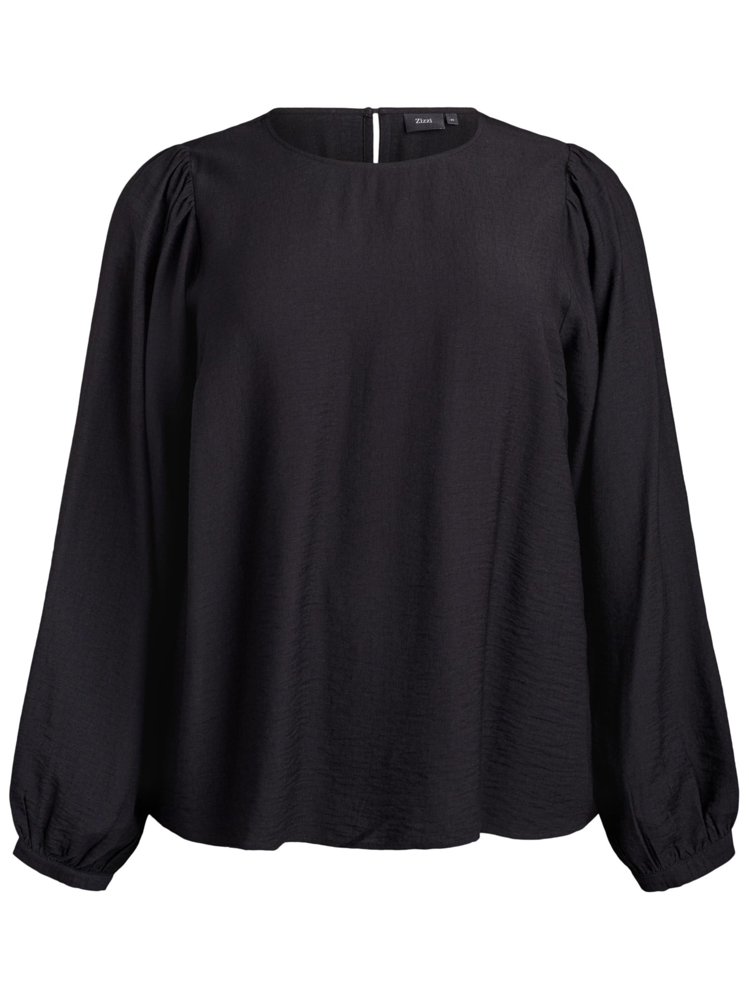 Zizzi Bluza 'Vvilma' | črna barva: sprednja stran