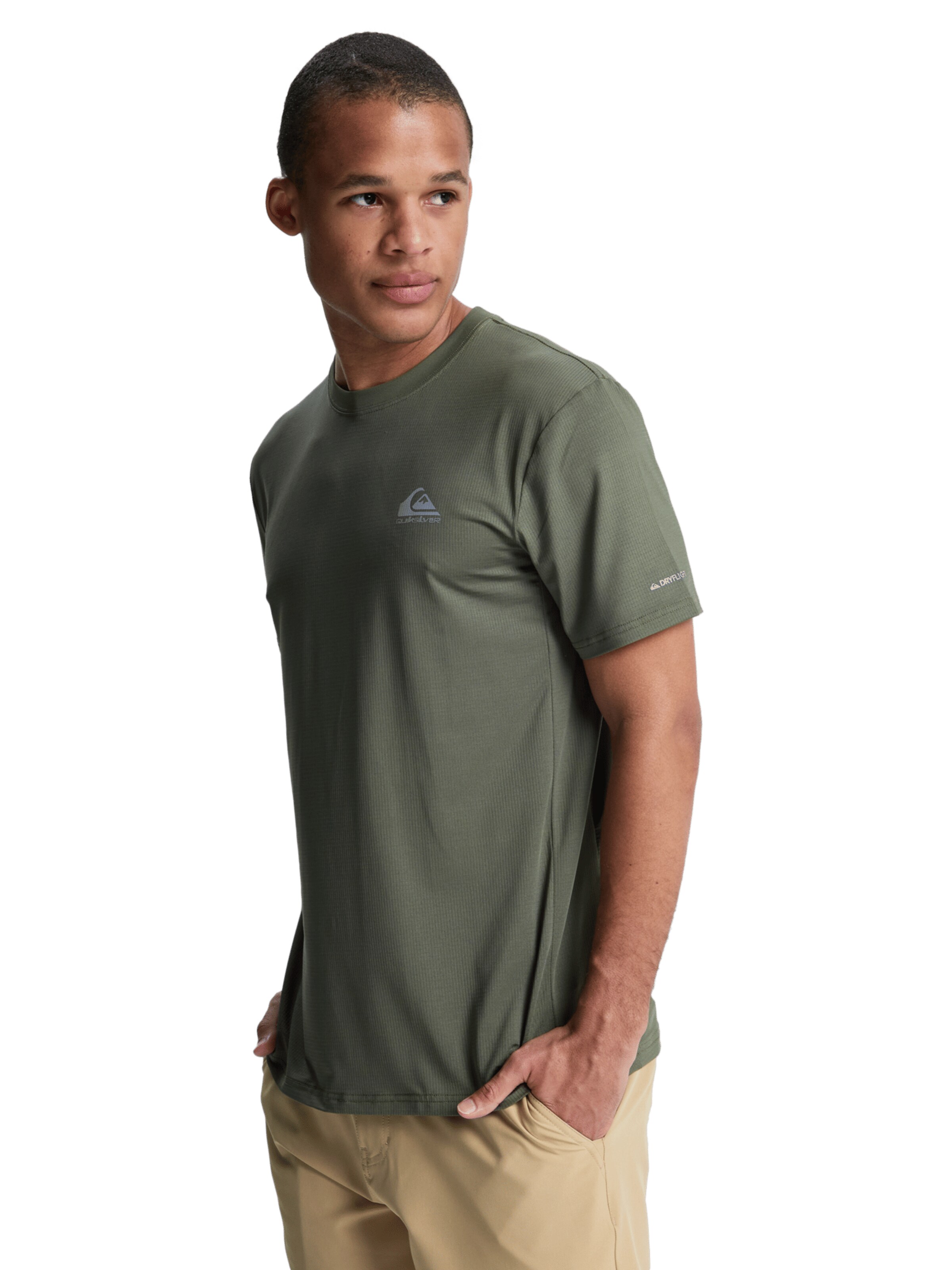 QUIKSILVER T-shirt 'Caecilian' in Grün