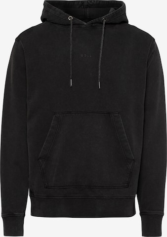 BOSS Orange Sweatshirt in Schwarz: predná strana