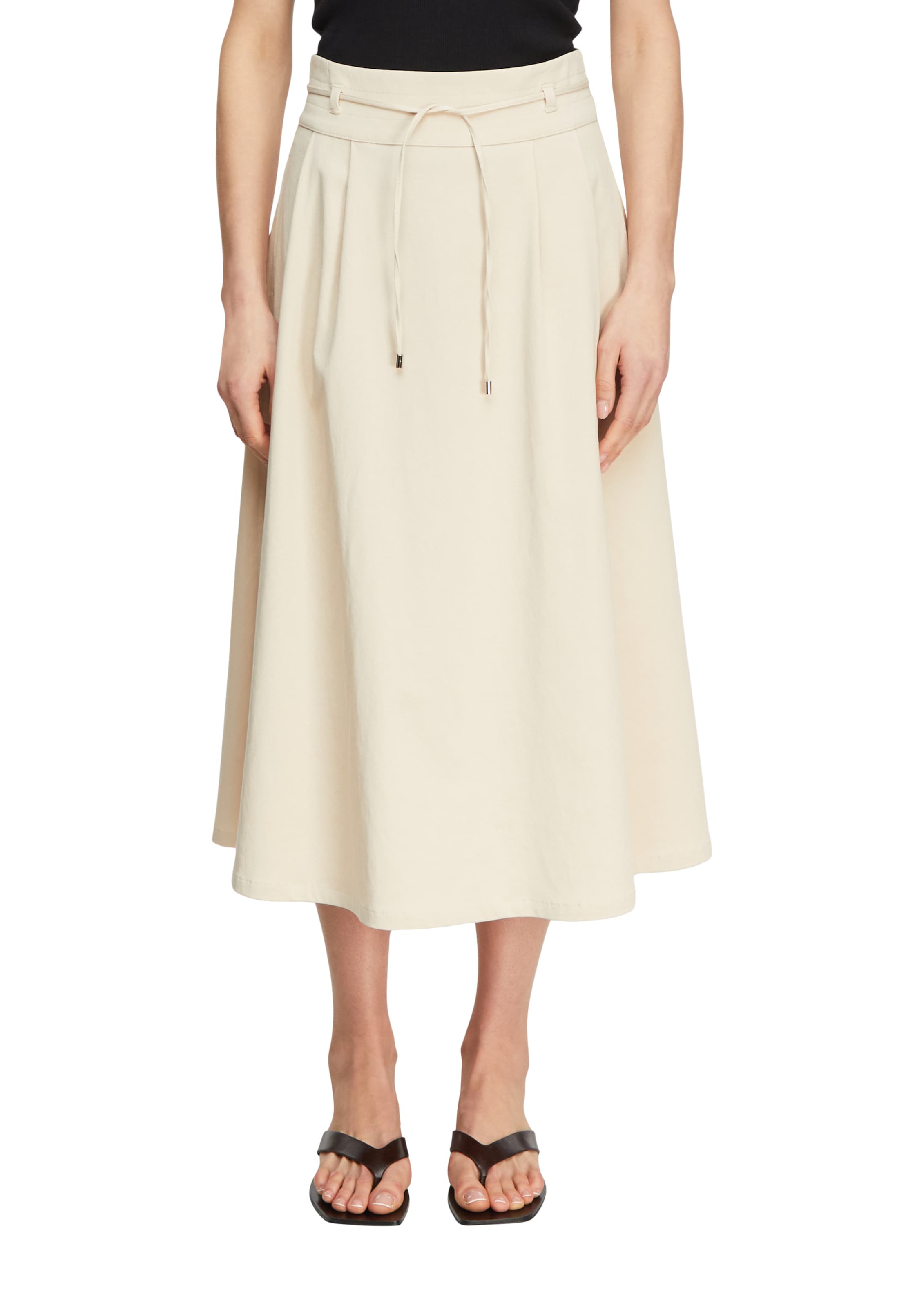 COMMA Rok in Beige: voorkant