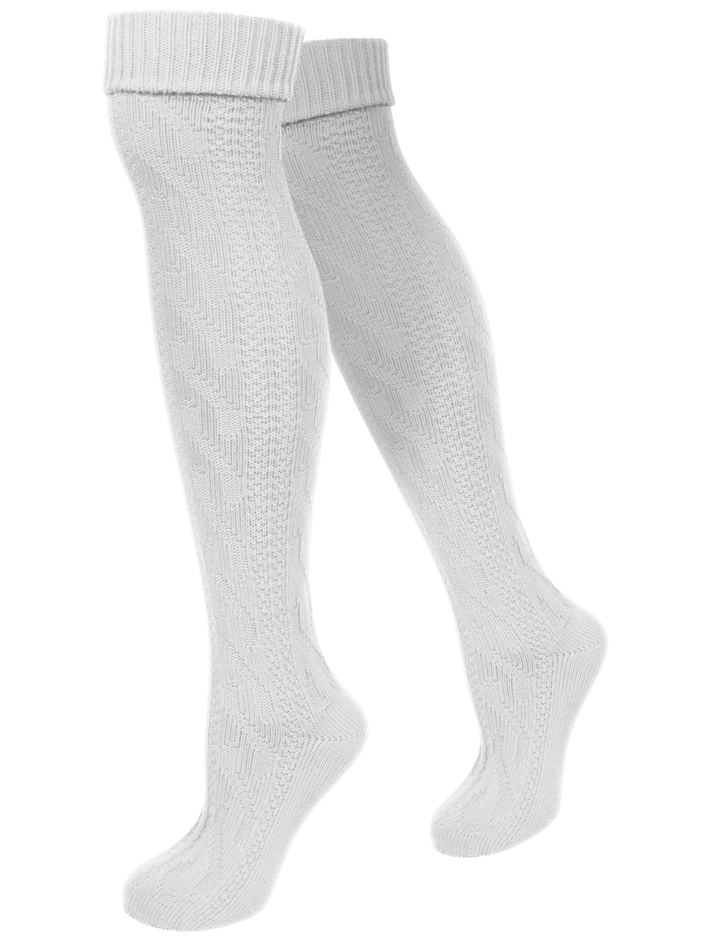 normani - Calcetines tradicionales en blanco: frente