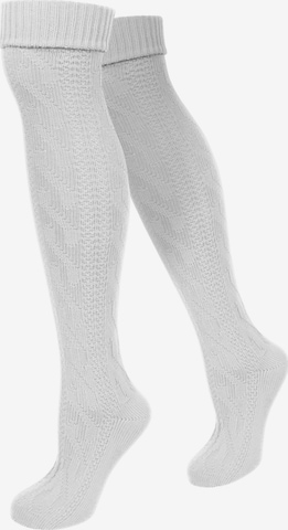normani - Calcetines tradicionales en blanco: frente