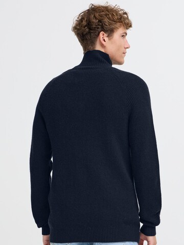 Kronstadt Sweater ' KSDoors half Zip ' in Blue