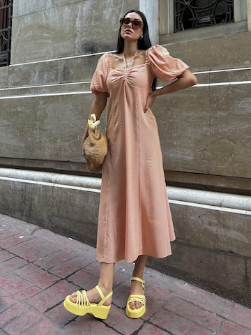 For You Moda Jurk in Oranje