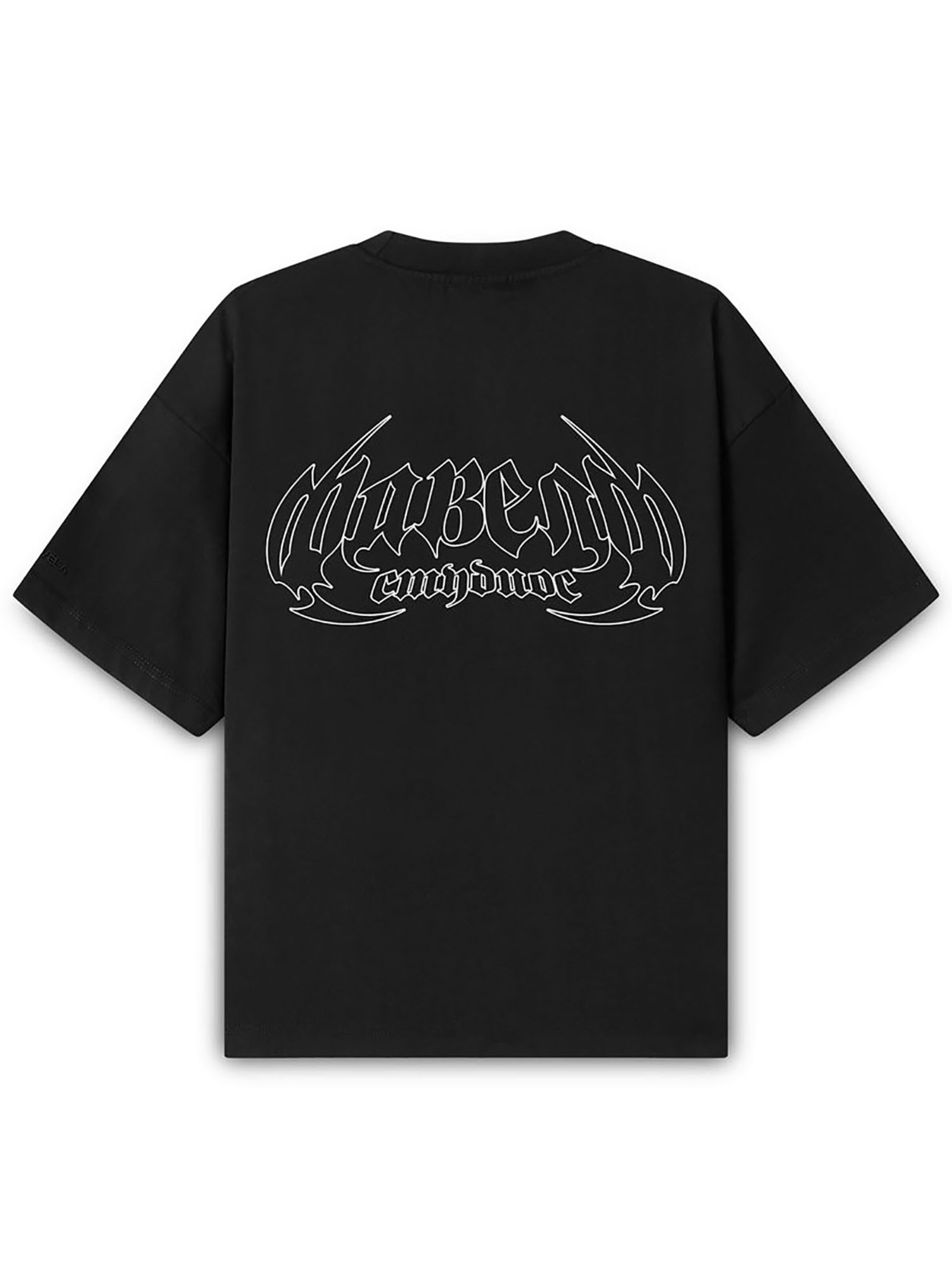 FAVELA Shirt 'Cyrillic Ou' in Black