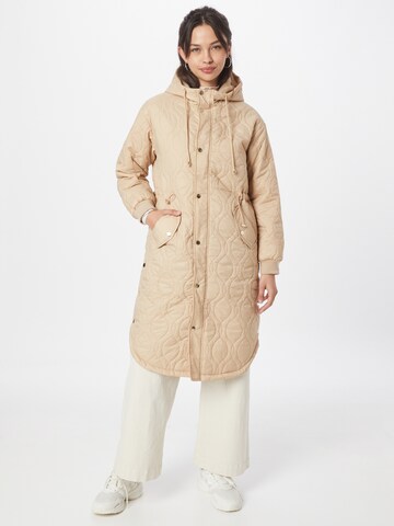 Manteau mi-saison Wallis en beige : devant