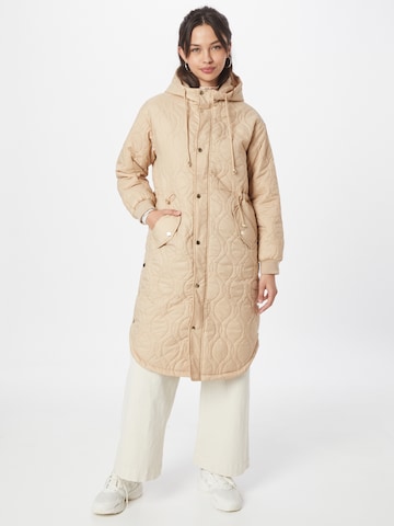 Wallis Between-seasons coat in Beige: front