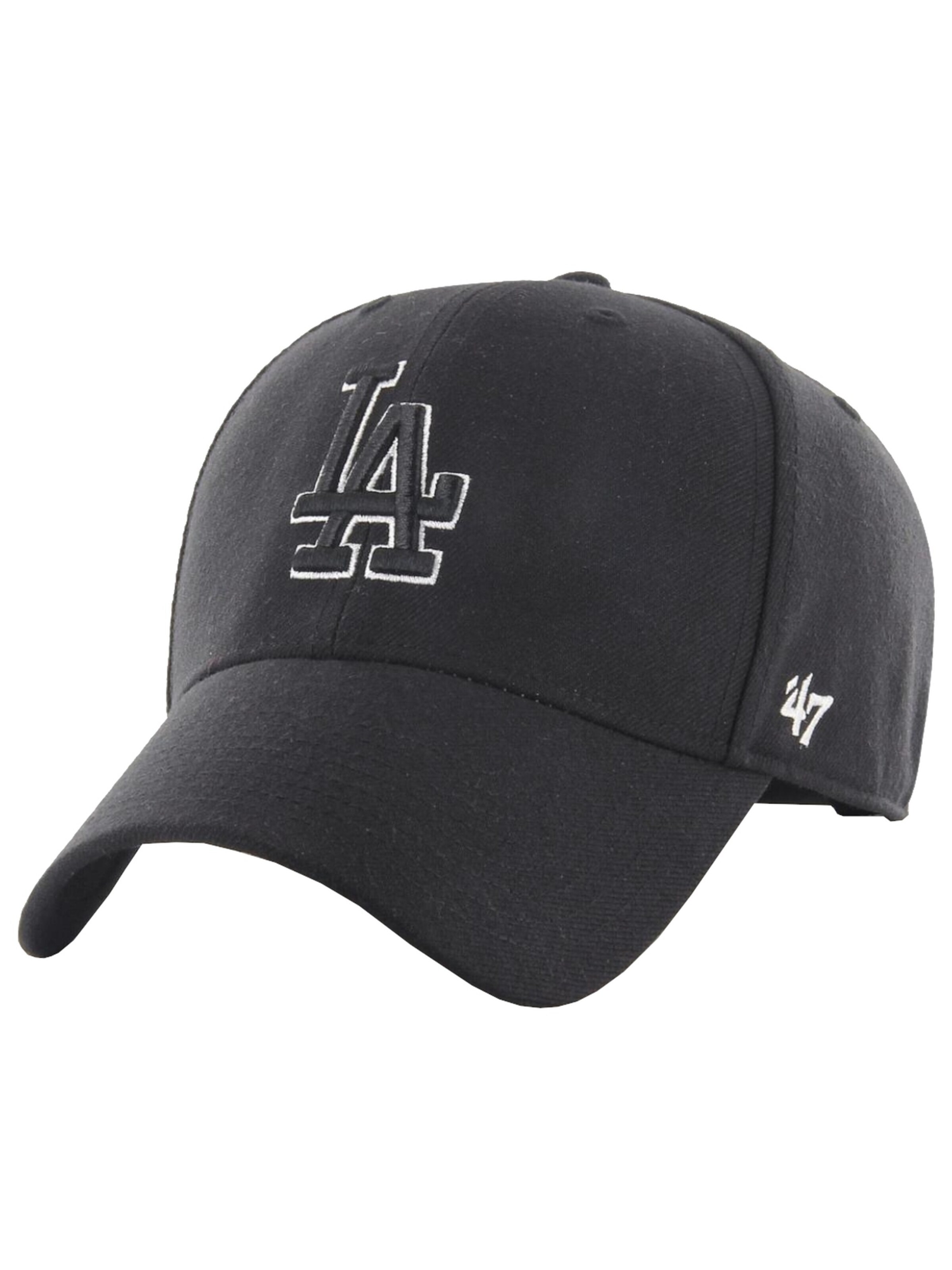 47 Cap 'MLB Los Angeles Dodgers'‌‌‌‌‌‌‌‌ in Schwarz: Vorderseite