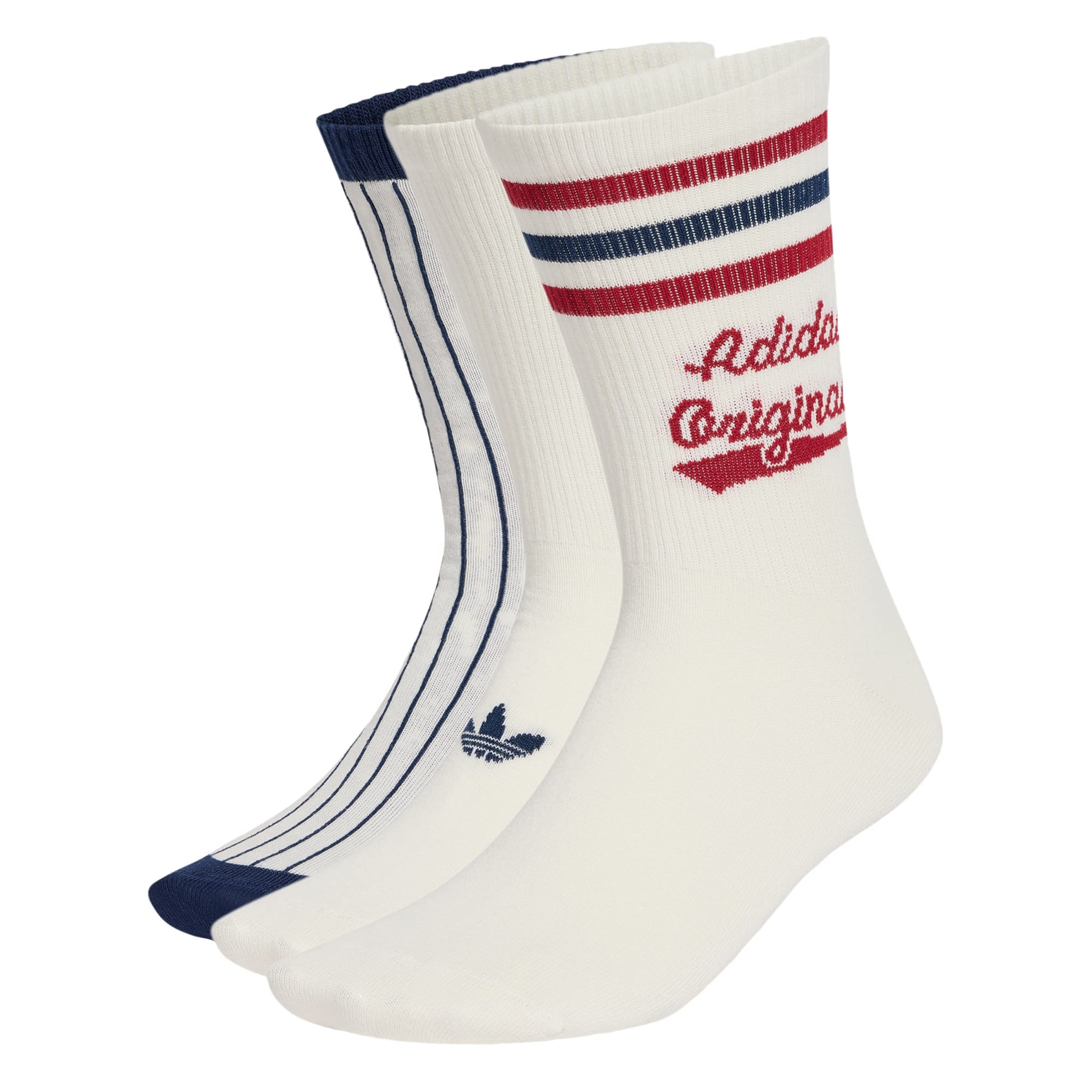 ADIDAS ORIGINALS Socks 'Retro' in 31-33 in Navy / Ruby red / White, Item view
