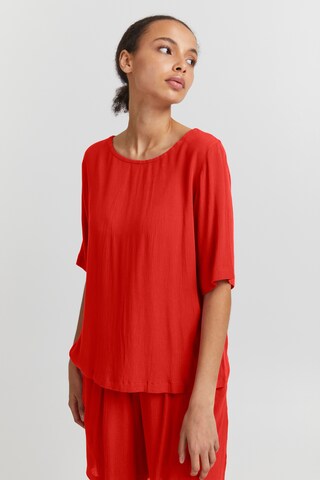 ICHI Bluse 'MARRAKECH' in Rot: Vorderseite