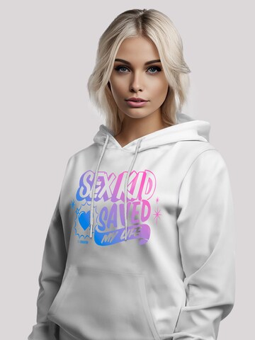 F4NT4STIC Sweatshirt 'Sex Education  Sex Kid  Netflix TV Series' in Wit