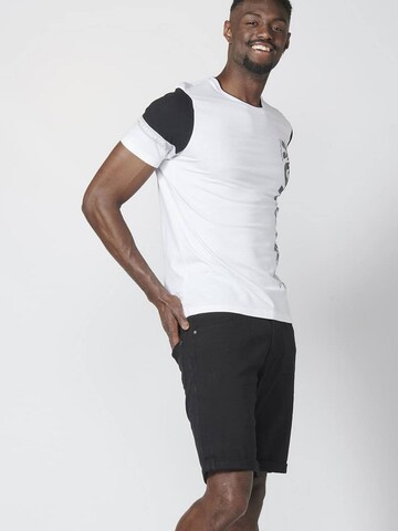 KOROSHI T-Shirt in Weiß