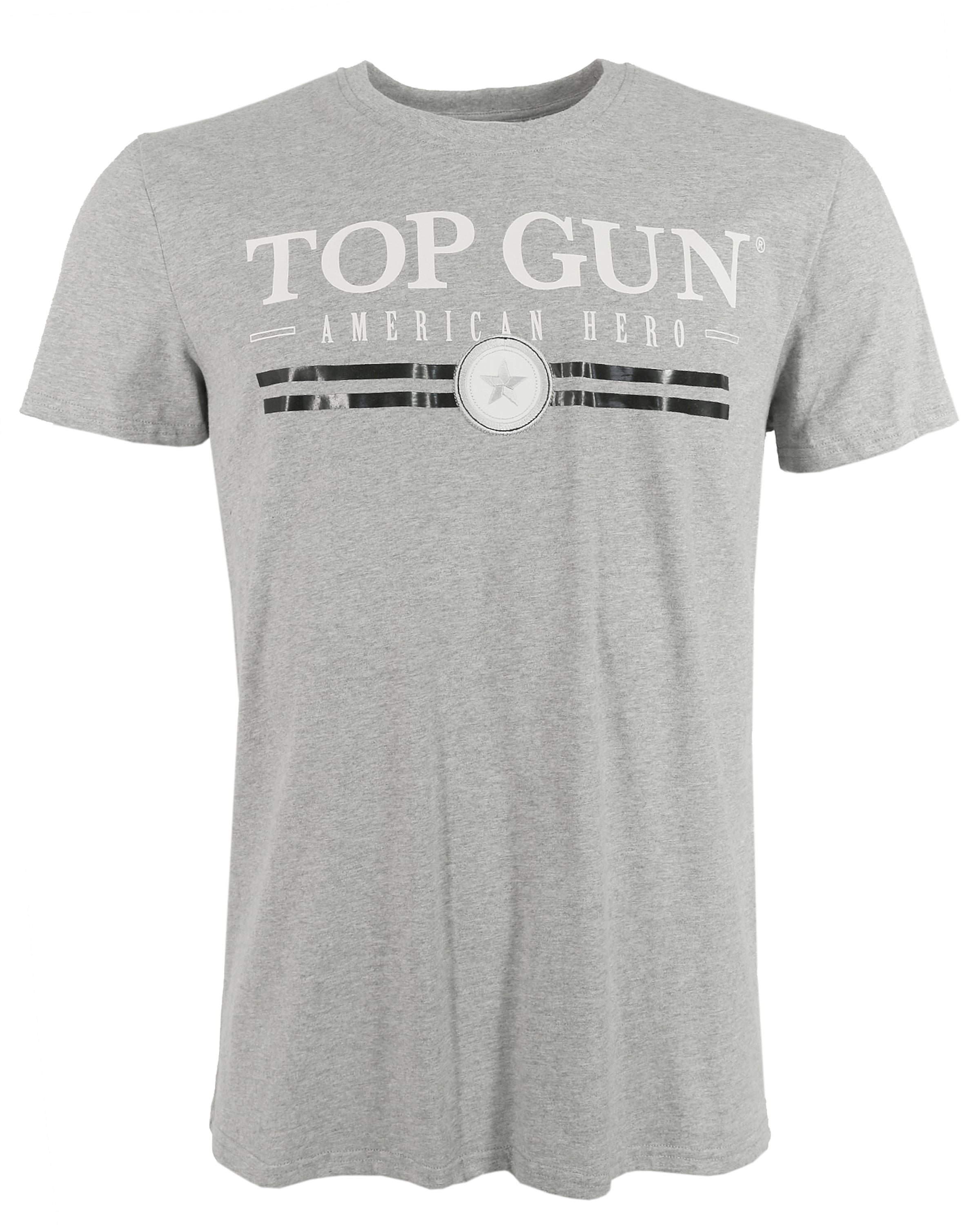 TOP GUN Shirt in Grey: front