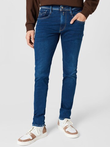 REPLAY Slimfit Jeans 'Anbass' in Blau: predná strana