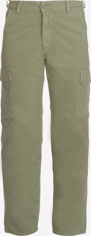 Le Temps Des Cerises Cargo Pants in Green: front