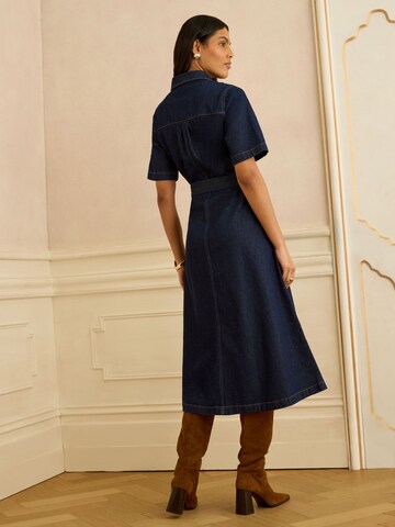 Abito camicia di love & roses in blu