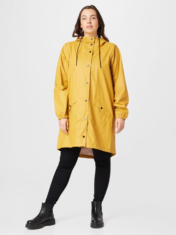 Manteau fonctionnel 'Mrainy' Zizzi en jaune : devant