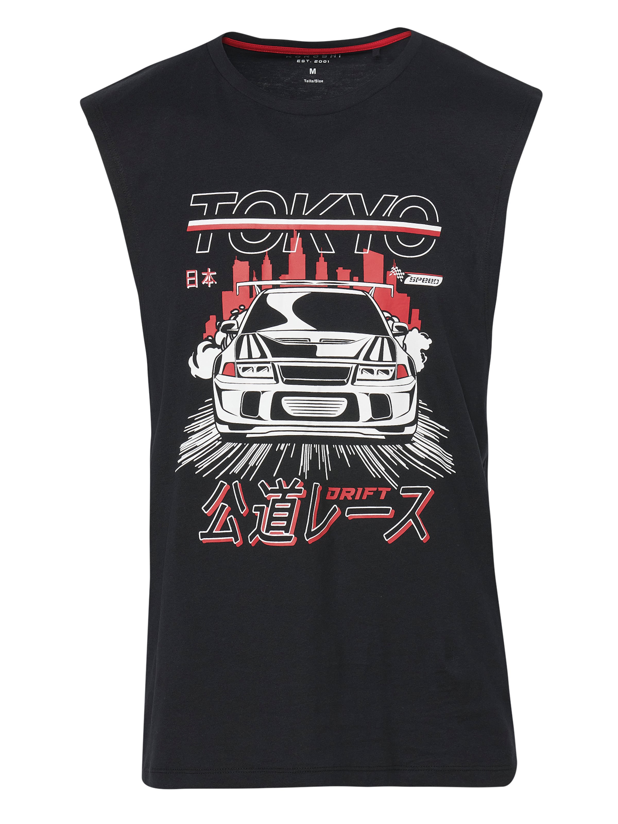 T-Shirt KOROSHI en noir : devant