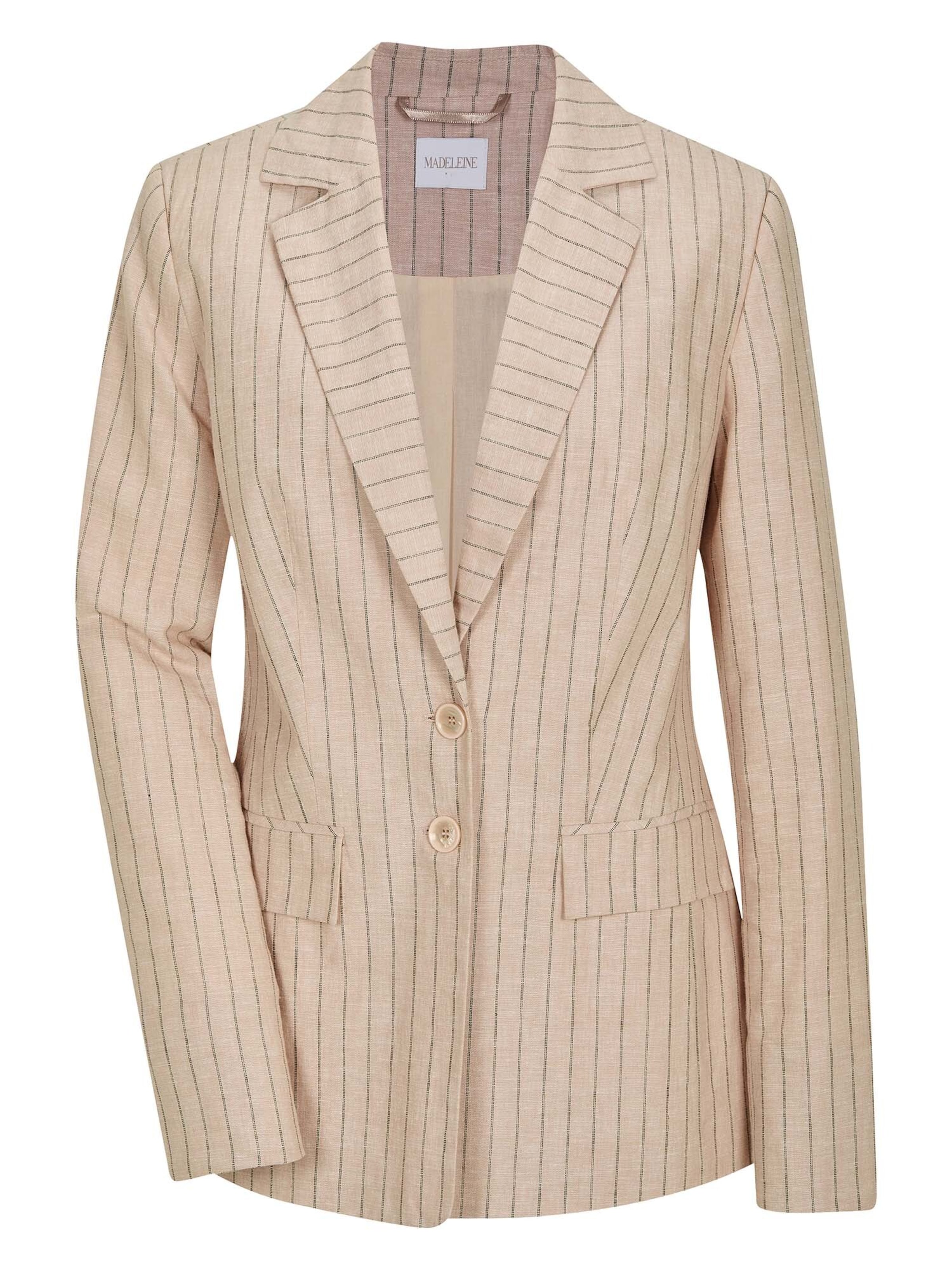 Blazer MADELEINE en beige : devant
