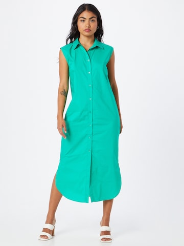 Robe-chemise 'Zasia' minimum en vert : devant