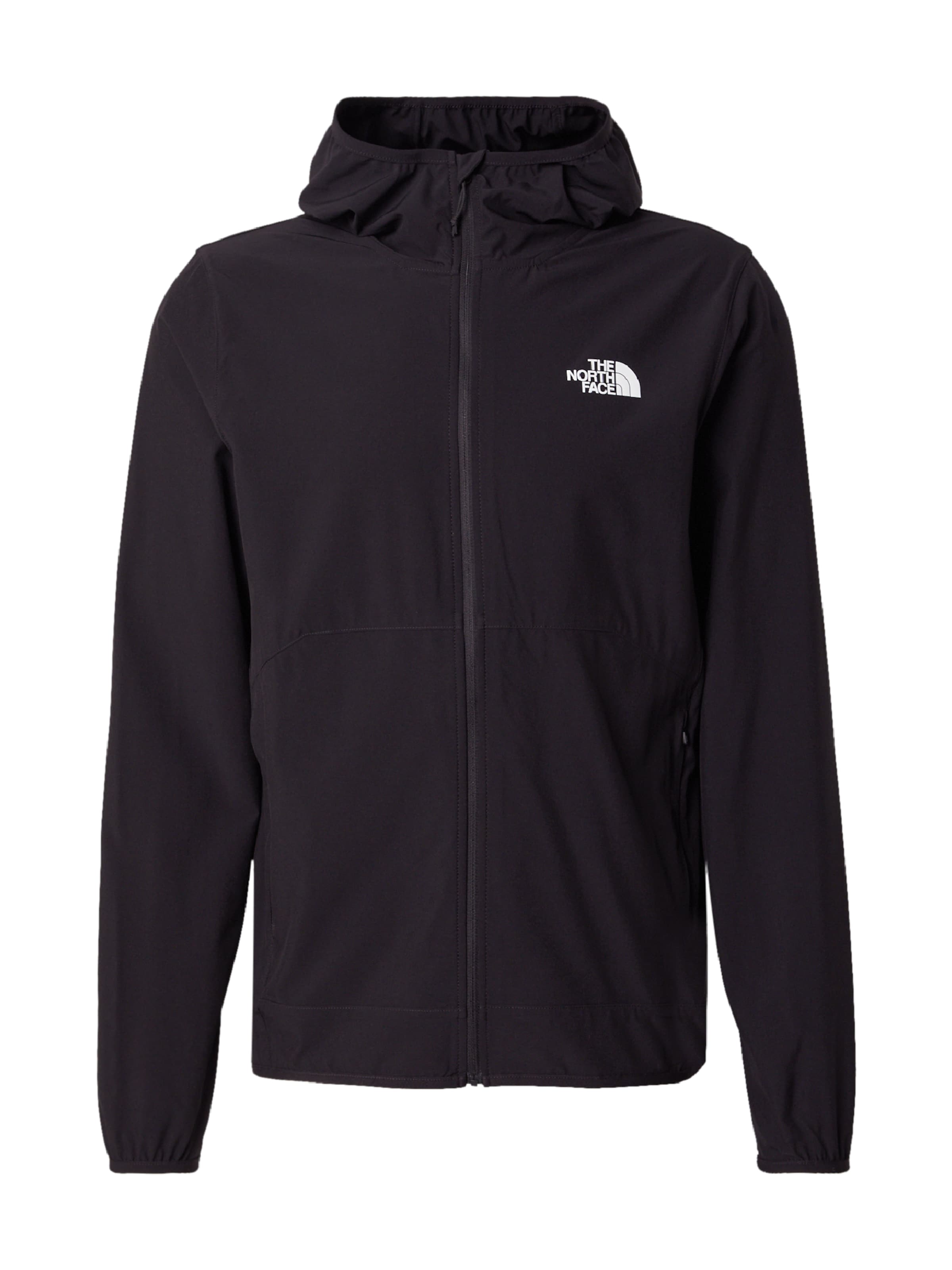 THE NORTH FACE Αθλητική ζακέτα φούτερ σε μαύρο: μπροστά