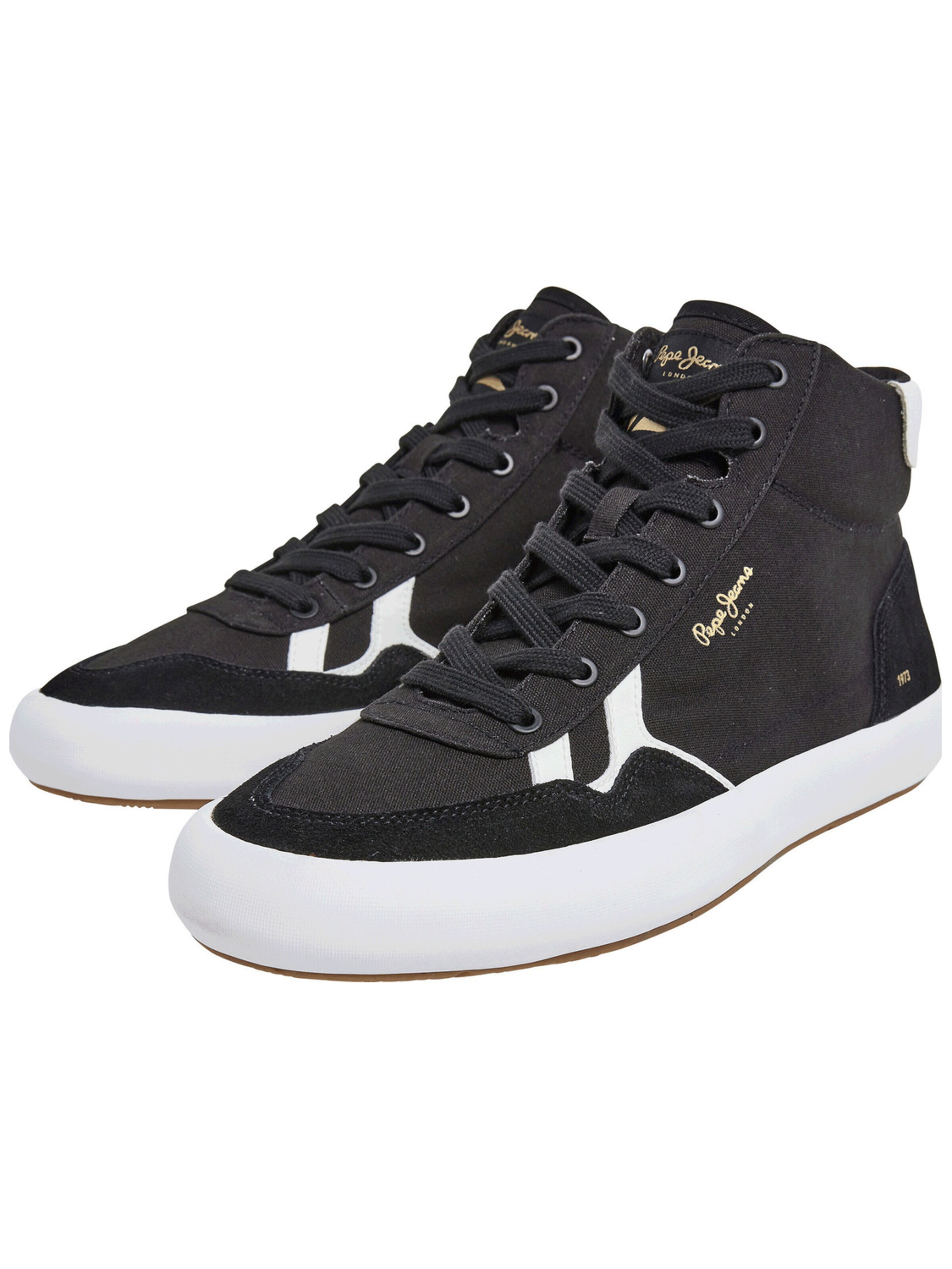 Pepe Jeans Sportschoen 'Pepe Jeans Travis City' in Zwart