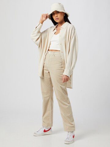 WEEKDAY Loose fit Pants 'Rowe' in Beige