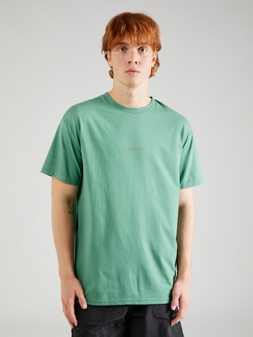 QUIKSILVER - Camiseta funcional 'PEACE PHASE' en verde: frente