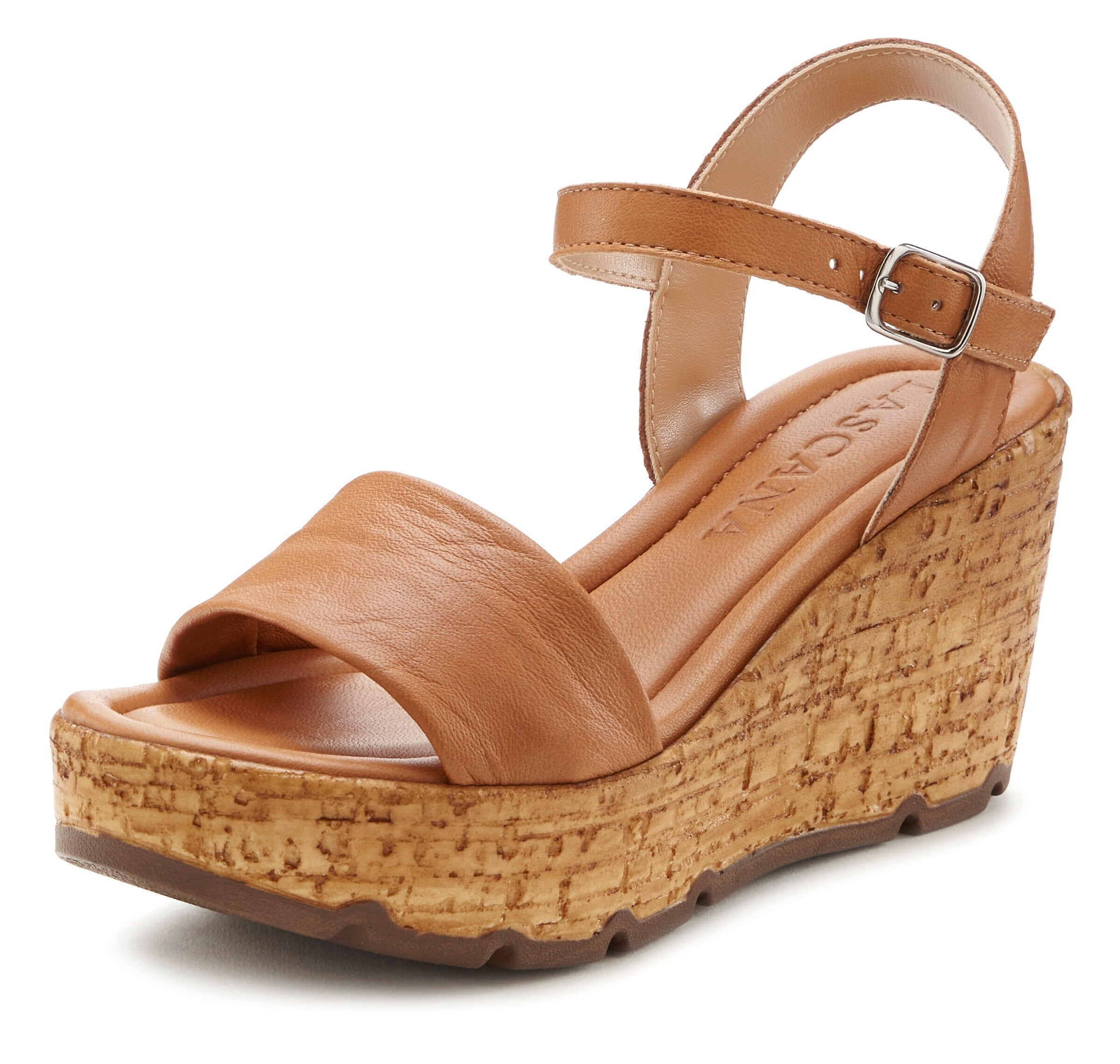 LASCANA Sandale in Beige: Vorderseite