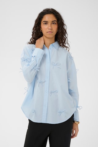 T-shirt 'SLJoa Bow' SOAKED IN LUXURY en bleu : devant