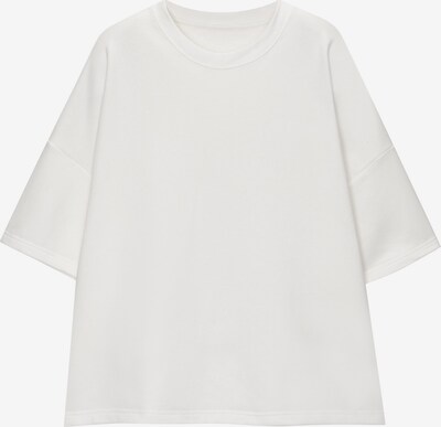 Tricou Pull&Bear pe alb, Vizualizare produs