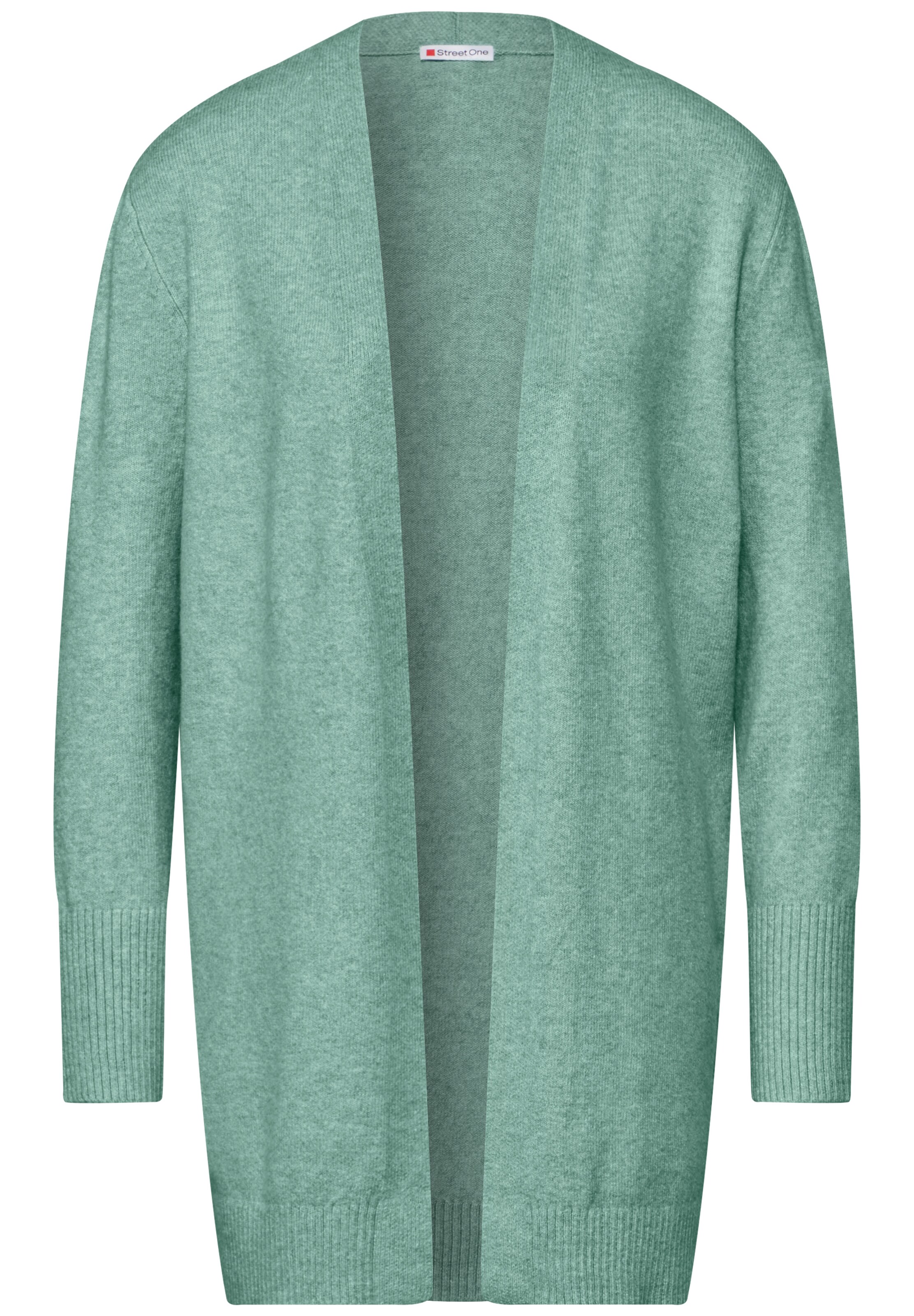 STREET ONE Strickjacke in Grün: Vorderseite