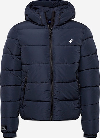 Veste d’hiver Superdry en bleu : devant