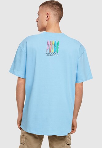Merchcode T-Shirt 'Pride Scoops' in Blau