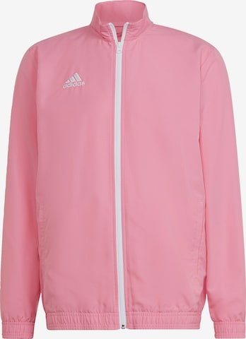 Veste de sport 'Entrada 22' ADIDAS PERFORMANCE en rose : devant