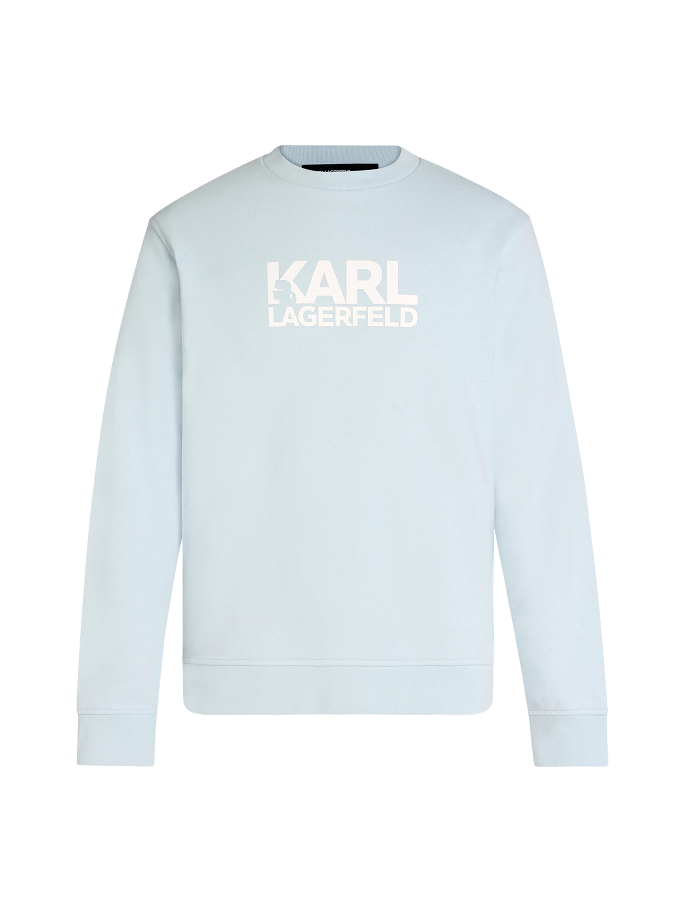 Sweat-shirt Karl Lagerfeld en bleu : devant