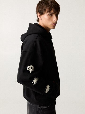 Sweat-shirt Pull&Bear en noir
