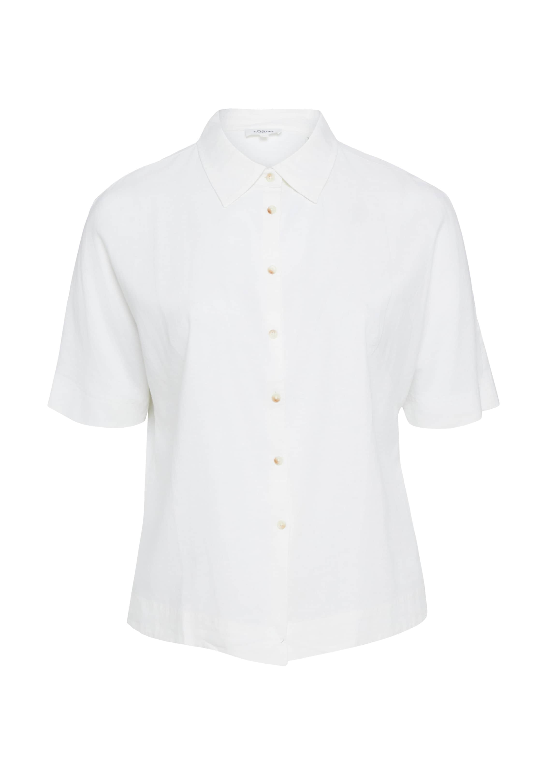 s.Oliver CURVE Blouse in Wit: voorkant