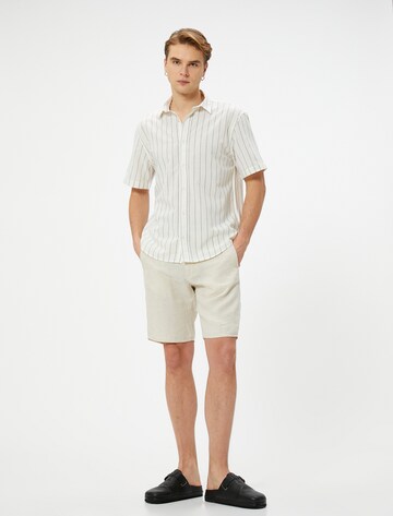 Koton Regular Fit Hemd in Beige