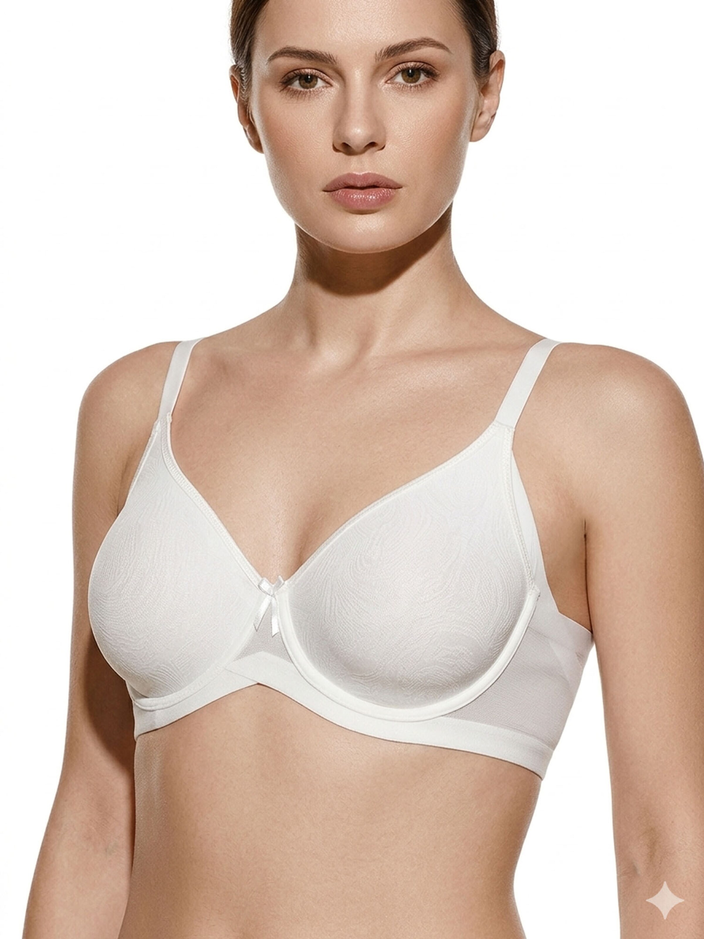 Selene T-shirt Bra 'Selene' in White: front