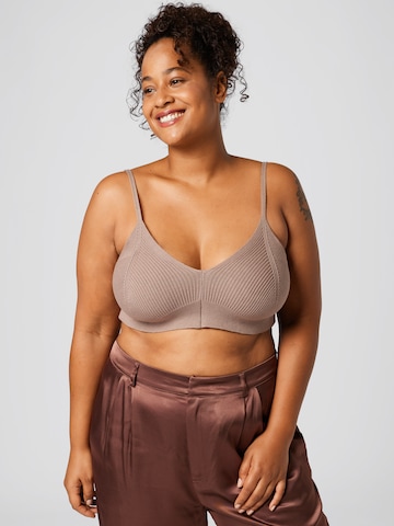 A LOT LESS Knitted Top 'Lola' in Brown