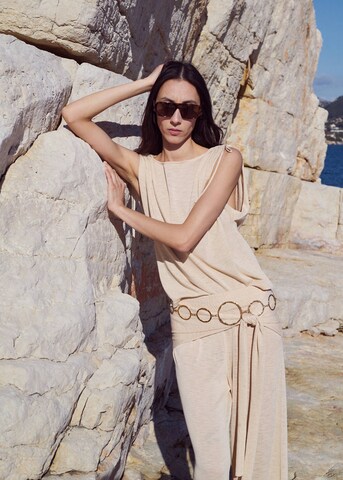 MANGO Regular Hose 'Ventura' in Beige