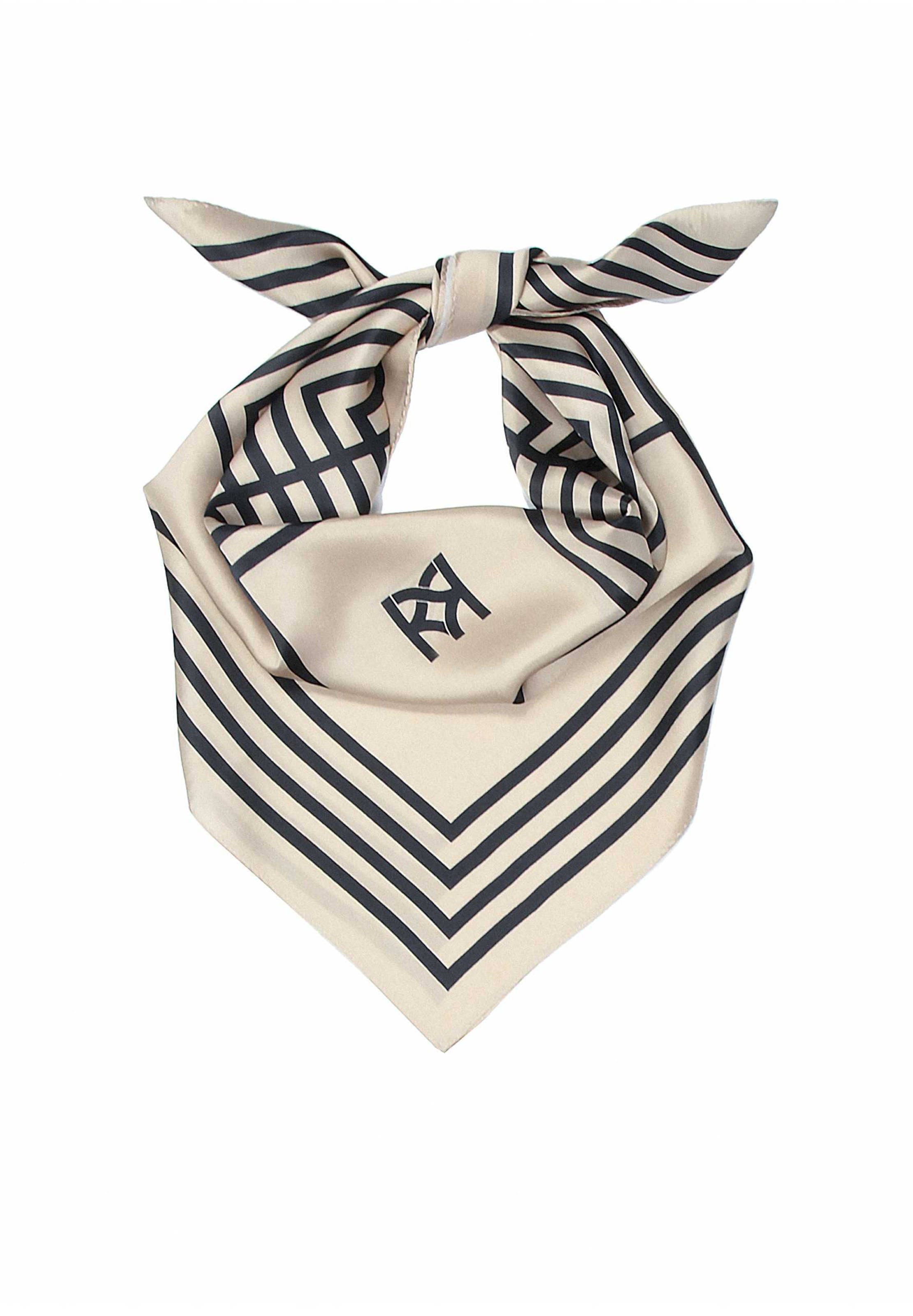 Kazar Tuch in beige / schwarz, Produktansicht