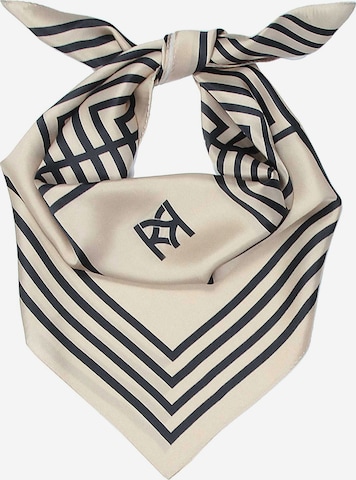 Foulard di Kazar in beige: frontale