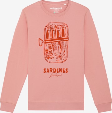 Watapparel Sweatshirt 'Sardines Portugal' in Pink: Vorderseite