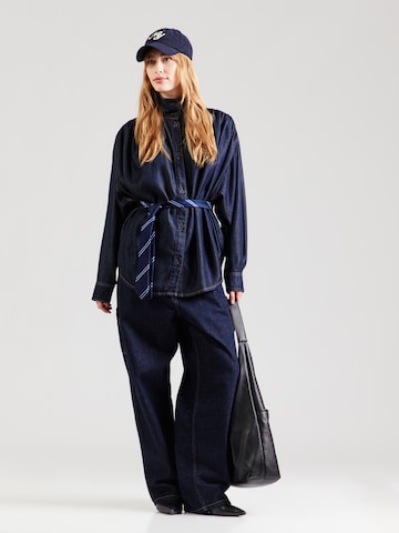 IRO Blouse in Blauw