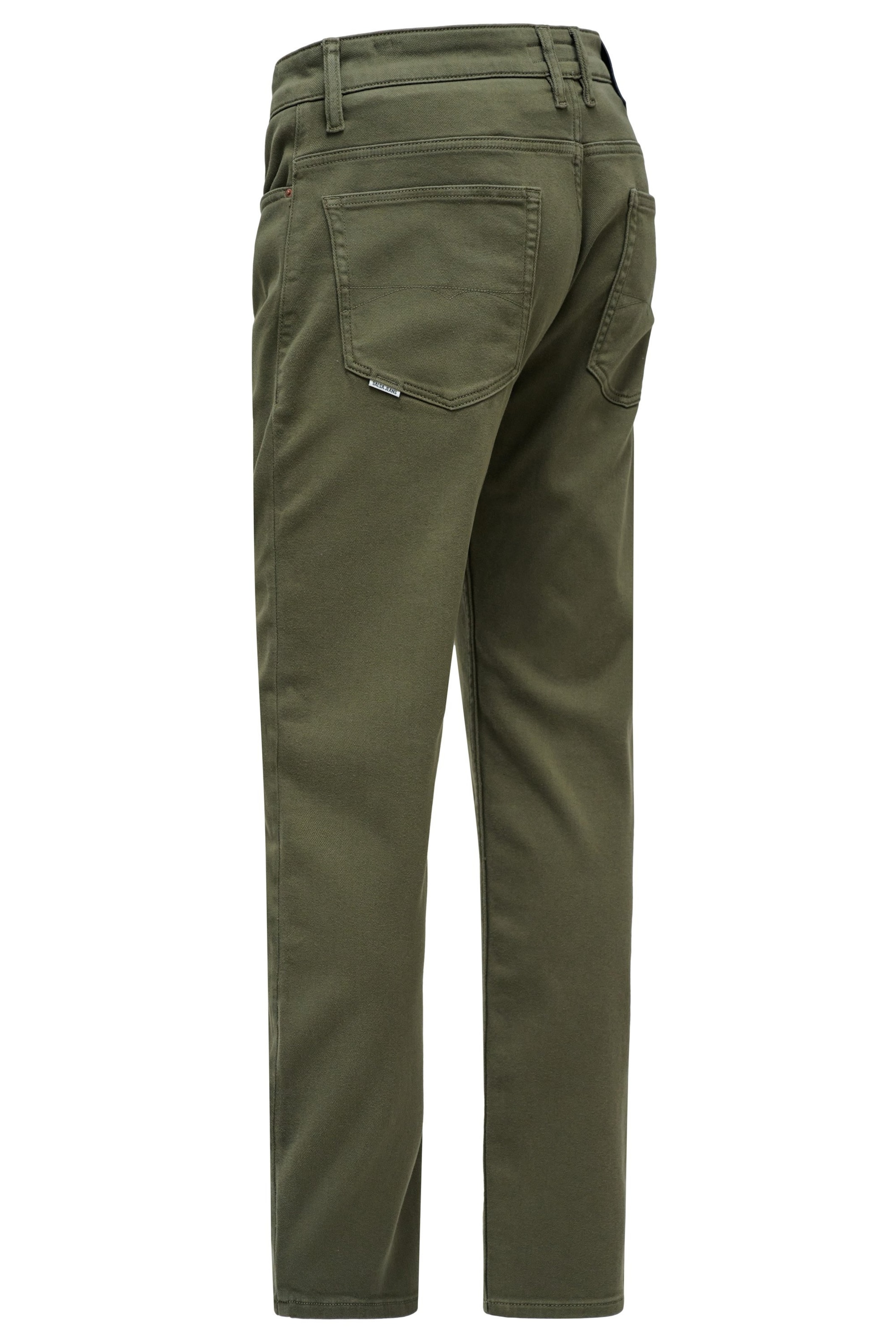 Regular Pantalon chino Salsa Jeans en vert