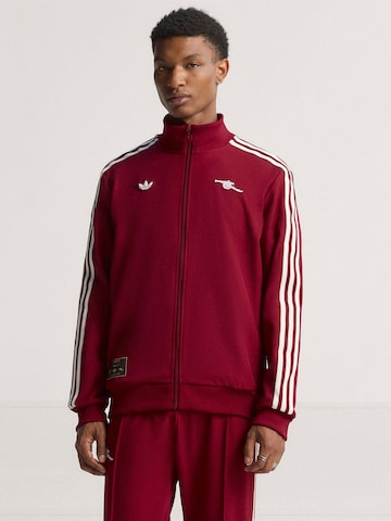 ADIDAS ORIGINALS - Sudadera con cremallera deportiva 'Arsenal Terrace Icons' en rojo: frente