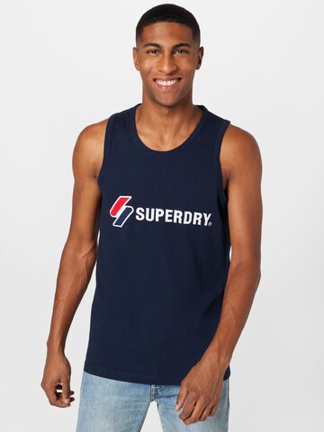 Superdry Koszulka w kolorze niebieski: przód